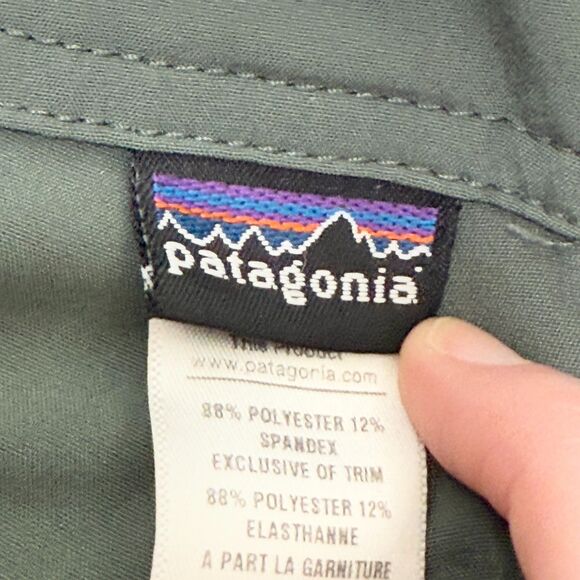 Women Patagonia Carpis Outdoor Athletic Pant in Light Green Size 8 - Picture 4 of 8
